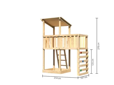 Spielturm Anna naturbelassen mit Varianten Produktbild #6