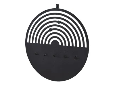 Magnettafel rund für Akustikpaneele Mattschwarz Produktbild #1