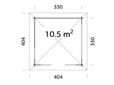 Pavillon Julie 10,5 m² braun tauchimprägniert Produktbild #3