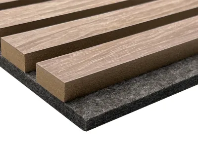 Akustikpaneele Wandverkleidung Grey Oak 240 cm Filz dunkelgrau Produktbild #2