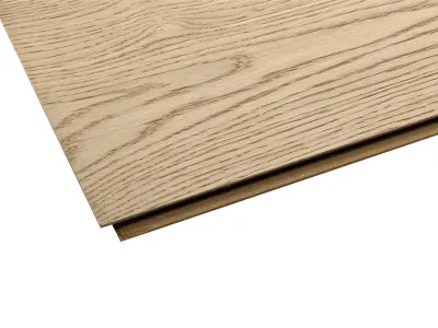 Lindura Echtholzboden Easy Step Eiche lebhaft cremeweiß 8937 Landhausdiele Gebürstet Produktbild #4