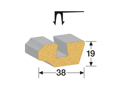 Wand- und Deckenleiste Eiche weiß deckend 4069 Dekor Produktbild #3