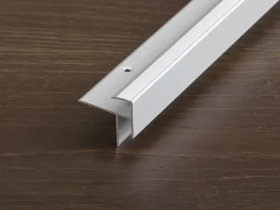 Treppenkantenprofil PROSTEP Aluminium eloxiert Silber Produktbild #1