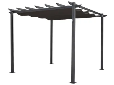 Aluminium-Pergola "Latina 3x3" dunkelgrau Produktbild #4