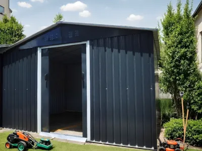 Metall-Gerätehaus Classic Anthrazit Produktbild #1