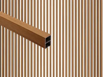 Sonnenbrecher WPC Beschattungsprofil Co extrudiert Produktbild #1