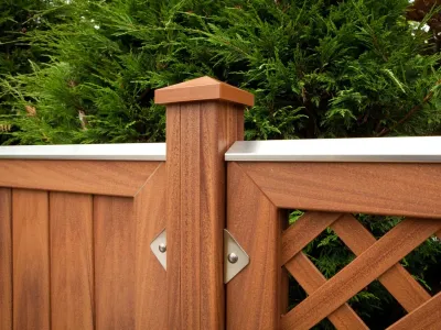 Pfostenkappe LONGLIFE Braun 8 cm Produktbild #2