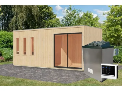 Saunahaus Monterey 73 mm naturbelassen Produktbild #18