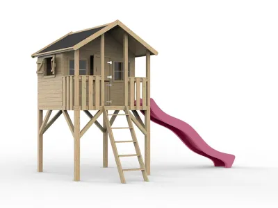 Stelzenhaus Big House KDI inkl. Rutsche pink Produktbild #3