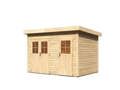 Gartenhaus Mittelwandhaus Tintrup 28 mm naturbelassen Produktbild #6