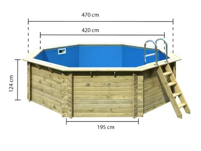 Holzpool 2 Set A naturbelassen Produktbild #2