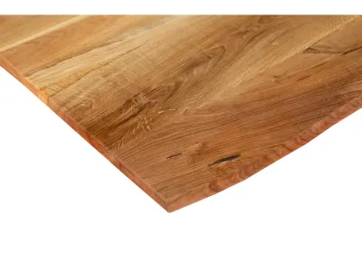 Tischplatte mit Waldkante aus Eiche Produktbild #4