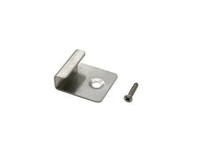 WPC-BPC Endclipset Terrassendiele Premium- silber Produktbild #1