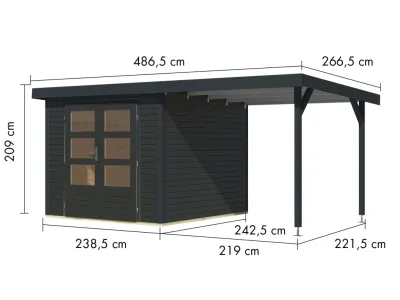 Gartenhaus Jupiter 3,5 19 mm Produktbild #6