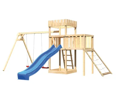 Spielturm Ritterburg Löwenherz SET naturbelassen Produktbild #9