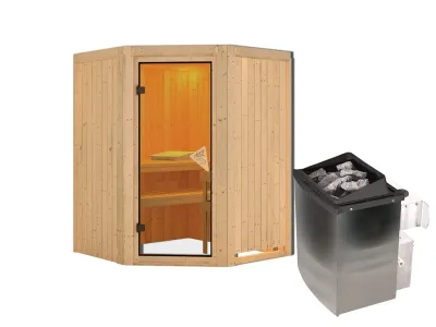 Sauna Systemsauna Larin, inkl. 9 kW Ofen mit integrierter Steuerung Produktbild #6