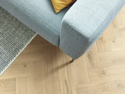 Parkett PS 500 Eiche authentic creme 9020 Fischgrät Gebürstet Produktbild #3