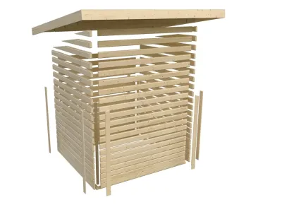Gartenhaus North 38 mm naturbelassen Produktbild #13
