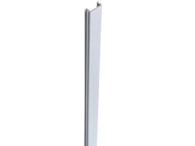 Pfostenabdeckleisten BPC Solid Silbergrau 190 cm lang Produktbild #1