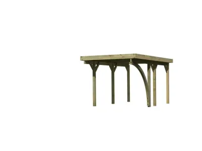 Carport Einzel 1 CLASSIC inkl. Einfahrtsbogen Produktbild #4