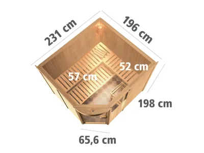 Sauna Systemsauna Fiona 3 Produktbild #6