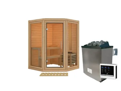 Sauna Yuma SET mit Ofen 9 kW, externer Steuerung Produktbild #4