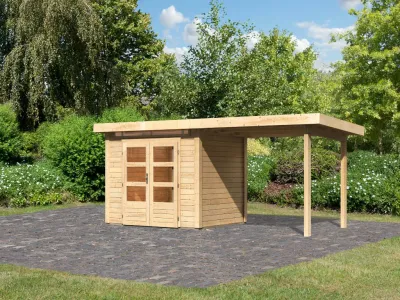 Gartenhaus Kandern 2 Set naturbelassen Produktbild #1