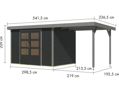 Gartenhaus Jupiter 4 19 mm Produktbild #2