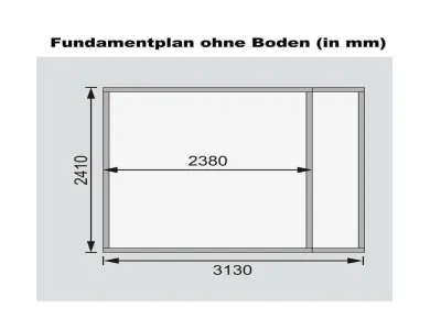 Gartenhaus SET Retola 4 19 mm naturbelassen, inkl. Anbauschrank Produktbild #4