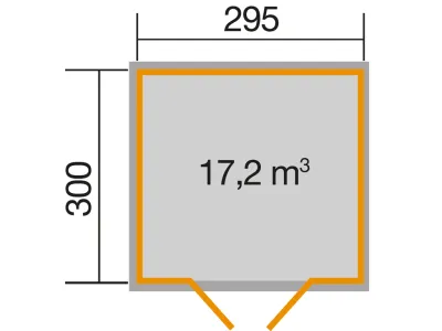 Gartenhaus 219 Gr. 3 28 mm naturbelassen Produktbild #2