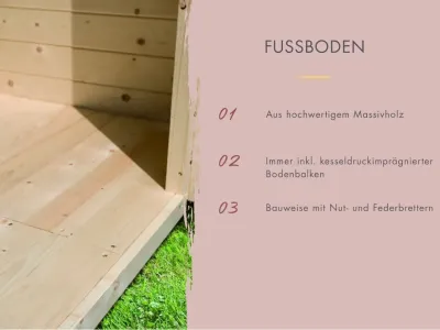 Fasssauna Quadro 3 naturbelassen Produktbild #7