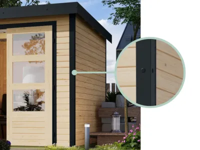 Hybrid-Gartenhaus Pluto B terragrau/anthrazit Produktbild #7