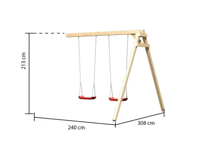 Spielturm Anna naturbelassen mit Varianten Produktbild #5