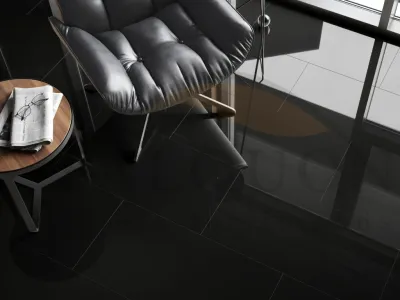 Vinylboden The Floor SPC Stone Schwarz U190 Fliese Produktbild #3