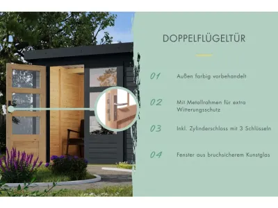 Gartenhaus Jupiter 5 19 mm Produktbild #12