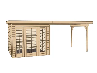 Gartenhaus 172 Gr. 1 21 mm naturbelassen Produktbild #3