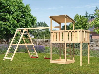 Spielturm Anna naturbelassen mit Varianten Produktbild #1