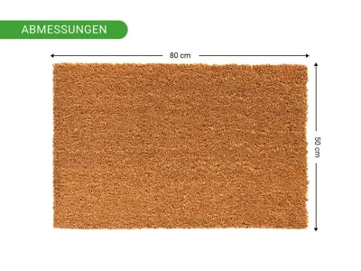 Kokosmatte Fußmatte Fußabtreter Schmutzfangmatte Türmatte Fußabstreifer Natur Produktbild #12
