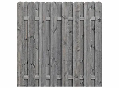 Sichtschutzzaun Pinus Bohlen Zaun KDI Grau  Produktbild #1