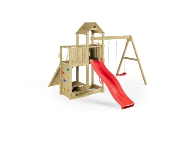 Spielturm Floppi KDI inkl. Doppelschaukel + Rutsche Produktbild #12
