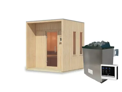 Saunahaus Arcadia 73 mm naturbelassen Produktbild #6