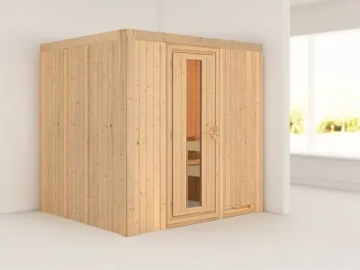 Systemsauna Sodin Holztür mit Isolierglas Produktbild #1