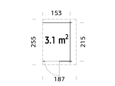 Anbauschuppen 28 mm grau tauchimprägniert Produktbild #2