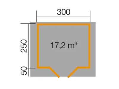 Gartenhaus Blockbohlenhaus 209 Gr. 2,5 28 mm hellgrau Produktbild #3