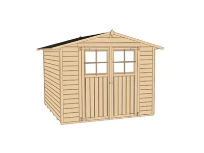 Gerätehaus 316 Gr. 2 19 mm naturbelassen Produktbild #3