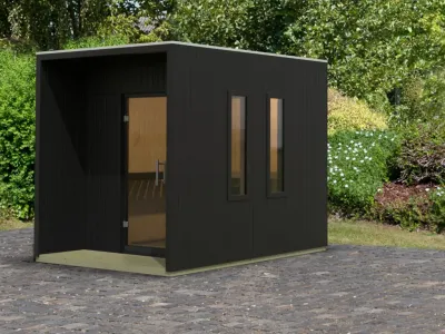 Saunahaus Laguna  73 mm schwarz Produktbild #8