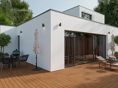 Terrassendiele Tiger ABODO Vulcan Pinus Radiata dunkelbraun Produktbild #1
