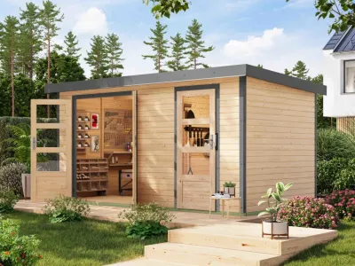 Gartenhaus Merkur 19 mm Produktbild #1