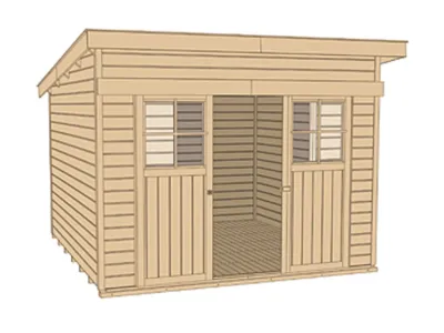 Gerätehaus 225 Gr. 2 21 mm naturbelassen Produktbild #3