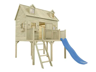 Stelzenhaus Madrid KDI inkl. Rutsche blau Produktbild #4